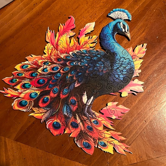 🧩 70 piece challenging Quordle Wooden Puzzle. Real quality. Beautiful. Complete. - Picture 3 of 8